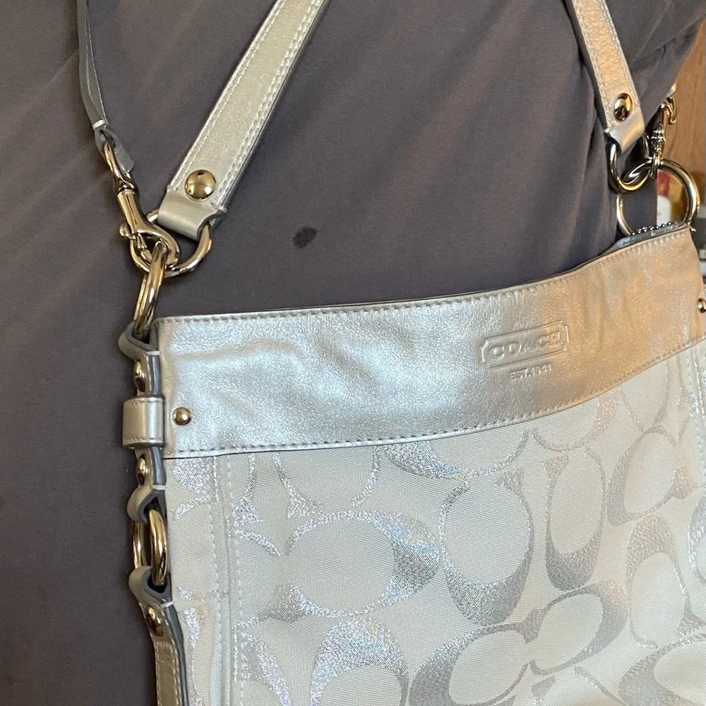 Silver Coach Purse - Picture 3 of 7